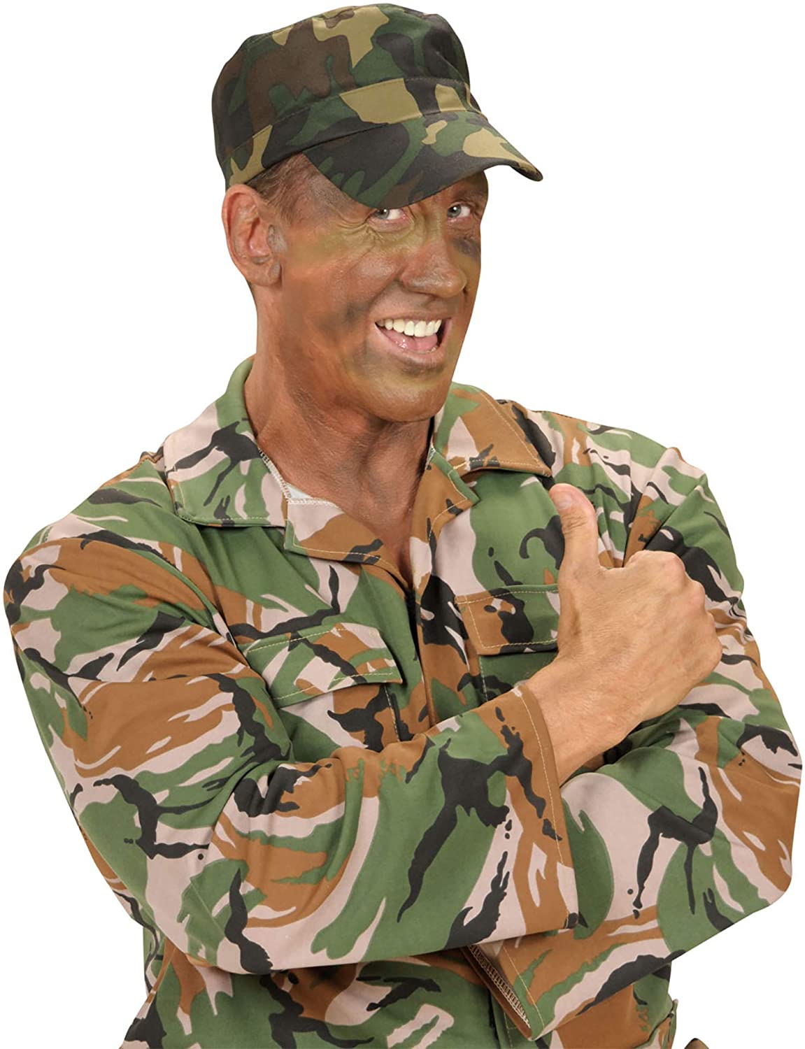 Military Caps Adjustable Dress-Up Fun Hats Caps & Headwear for Fancy Dress Costumes Accessory, Multicolor - Image 2