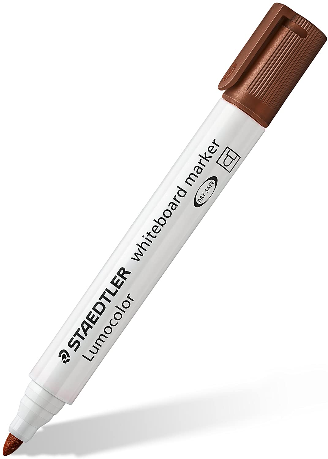 STAEDTLER 351-7 Lumocolor Whiteboard Marker Bullet Tip, 2.0mm Line Width - Brown (Box of 10), 1 count (Pack of 10)