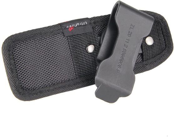 ULTRAFIRE 402 Flashlight Holster For LED Tactical Torch, Duty Belt Flashlight Holder Nylon Cover Pouch Case Bag with 360 Degrees Rotatable Clip, Long Type, New Version(2 Pack) - Image 4