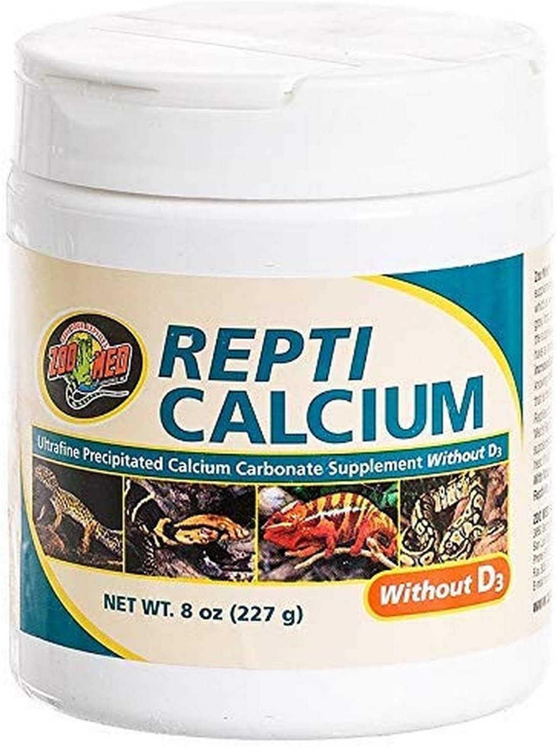 Zoo Med Repti Calcium without D3 227g, 227 g (Pack of 1)