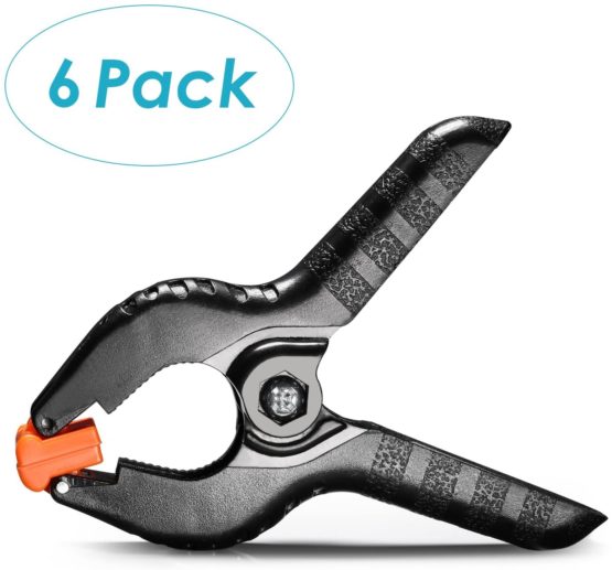 Neewer 6-Pack Set Heavy Duty Muslin Spring Clamps Clips 4.5"/11.4cm for Photo Studio Backdrops Backgrounds Woodworking - Image 2