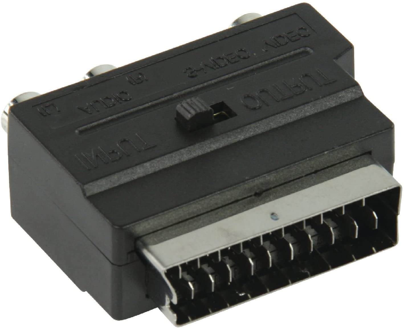Valueline Switchable SCART Male to 3x RCA Female AV Adapter - Black - Image 4