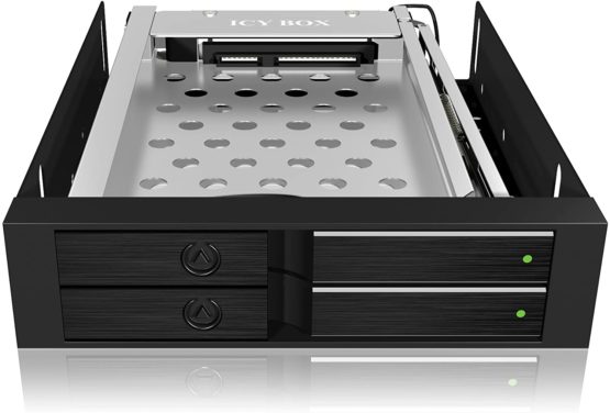 Icybox IB-2227StS Mobile Rack for 2x2.5 inch SATA Hard Drive - Image 4