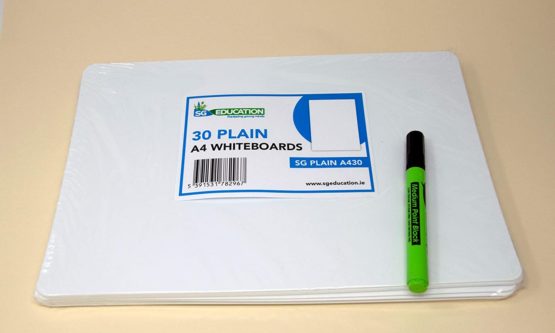 SG Education Plain A430 Write and Wipe Plain Board, A4 Size, Pack of 30 - Image 4
