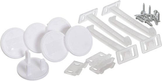 Dreambaby Pack of 6 Socket Covers and 4 Safety Catches (White) - Image 2