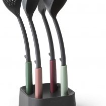 Brabantia 123184 Tasty+ Kitchen Utensils Set Plus Stand, Mixed Colours