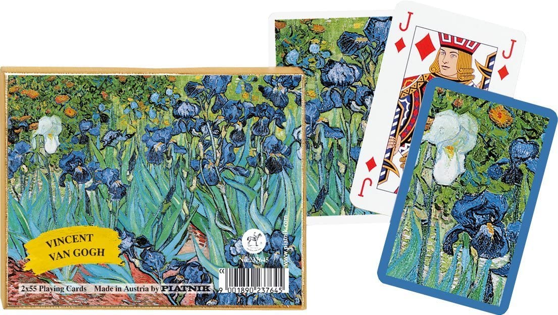 Piatnik Playing Cards - Van Gogh - Iris, double deck, Multicolor, 2.54 cm x 5.59 cm x 8.89 cm