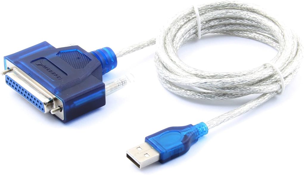 Sabrent USB 2.0 to DB25F Parallel Printer Cable (colors may vary) (USB