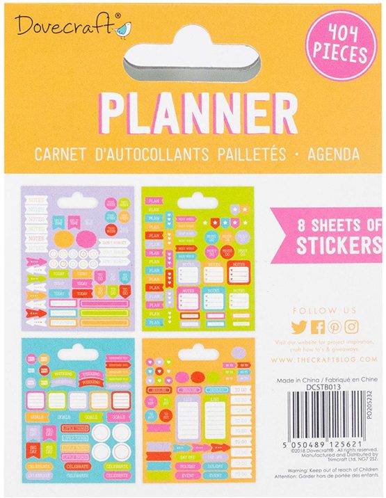 Dovecraft Book-Planners-416 Stickers-Silver Foil Designs-for Crafts, Stationery, Journaling, Paper, Multicolour, One Size - Image 2