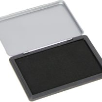 Q-Connect KF15440 Large Stamp Pad Metal Case - Black