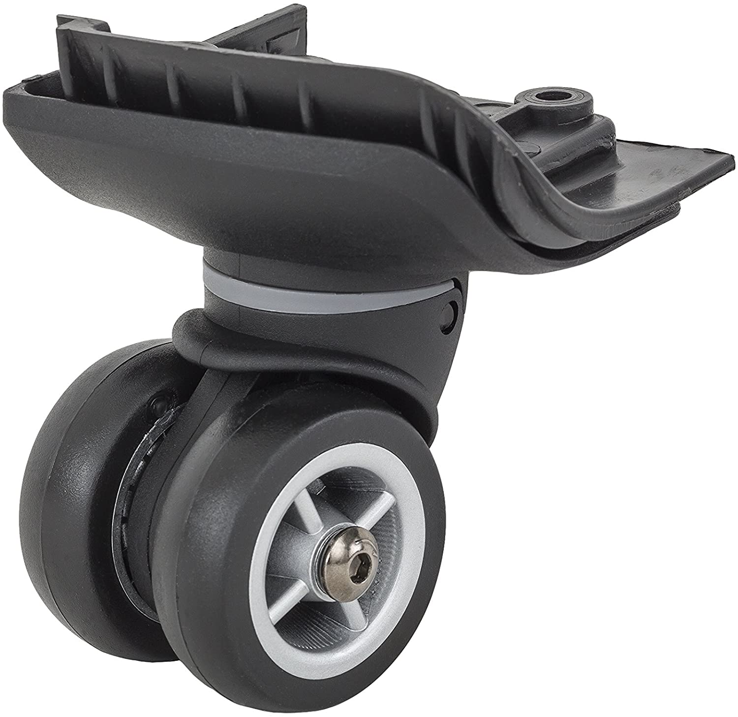 Vaude replacement wheel for trolleys Timok 65/90, HR replacement part, black, one size