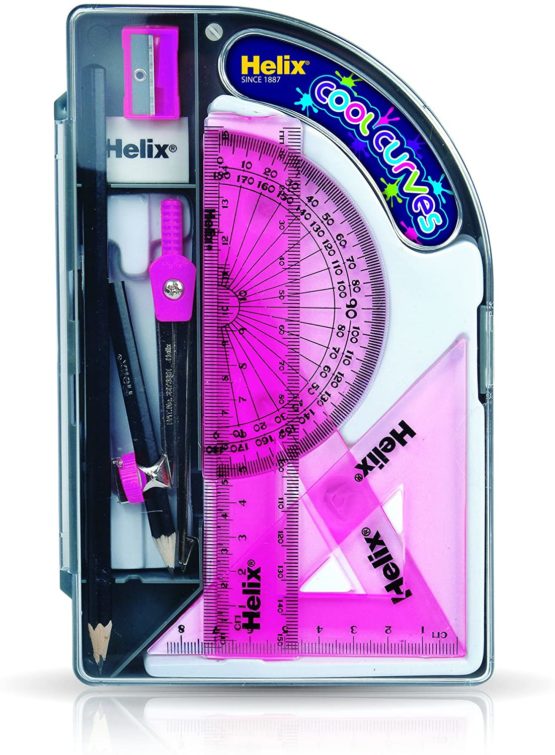 Helix Cool Curves Maths Set (Assorted Colours) - Image 4