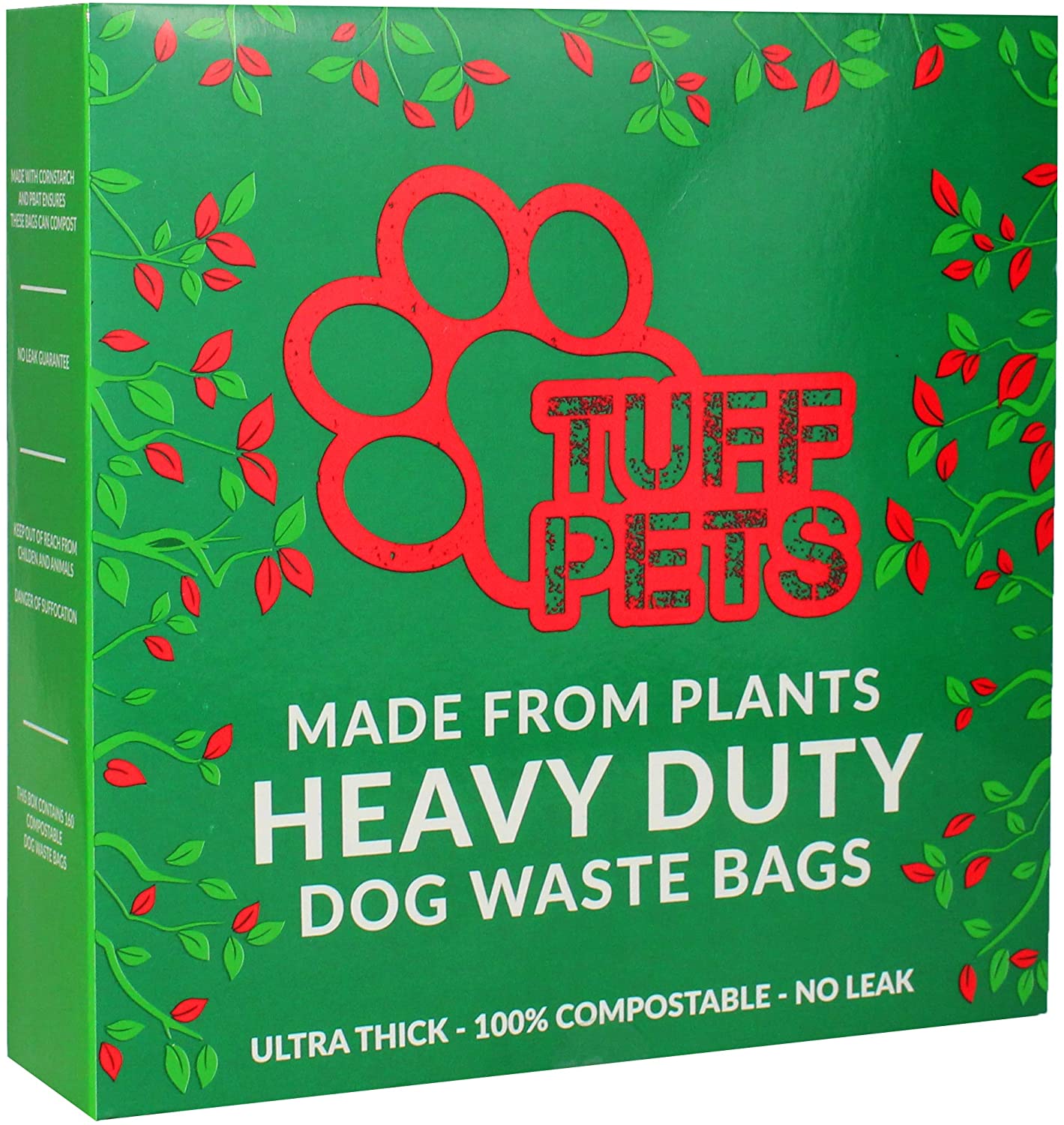 Tuff Pets Biodegradable Dog Poo Bags With Handles, Heavy Duty Dog Bags, 12 Premium Compostable Dogs Poop Bag Rolls - Image 2