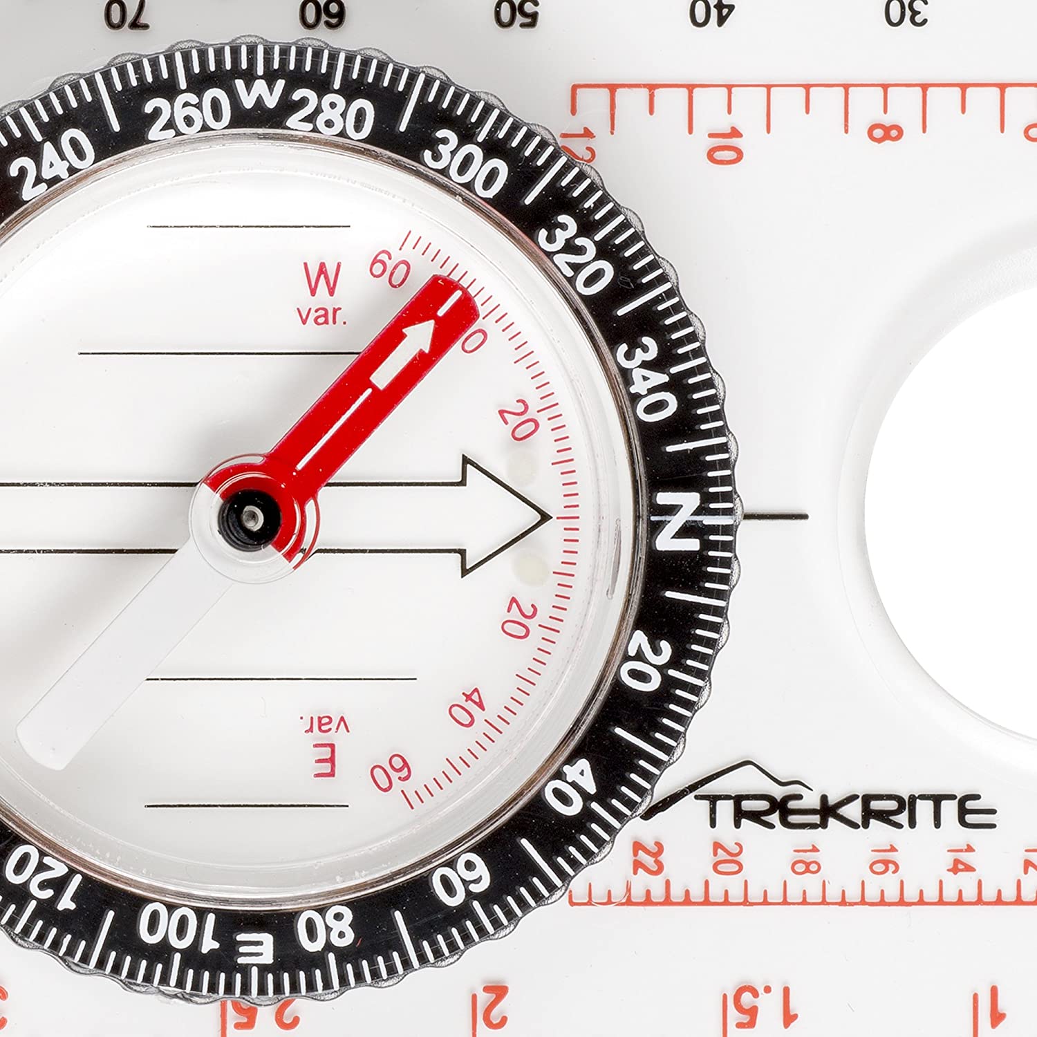 Trekrite Explorer Compass for Map Reading and Navigation - UK Based - 12 Months Guarantee - Safety Lanyard - Image 3