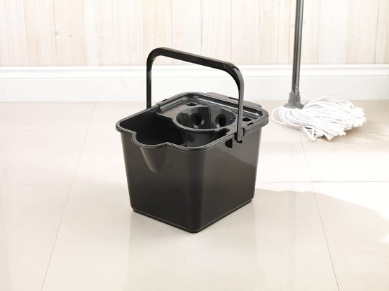 Addis 514063 12L Mop Bucket Pail and Wringer in Black with Handle for Carrying, 14L - Image 3