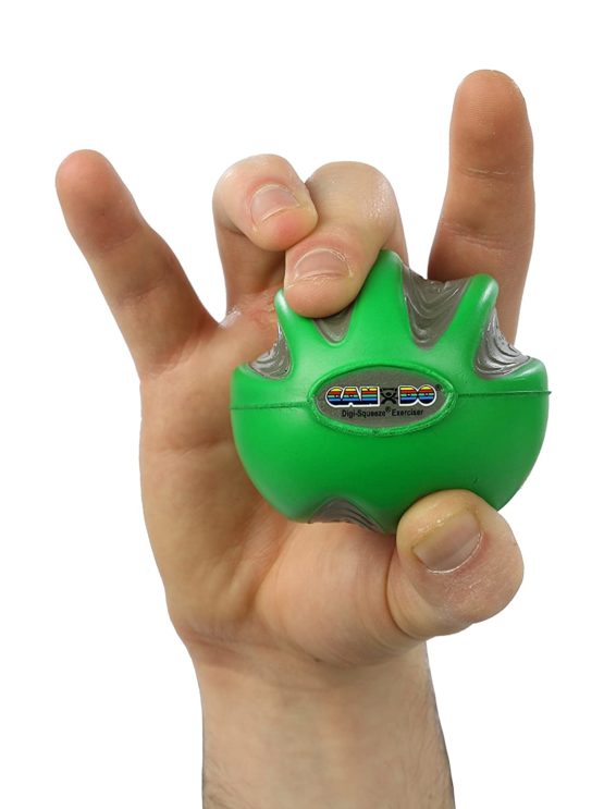 Hand exerciser - finger strengthener Cando Digi-Squeeze, green (medium) - Image 4