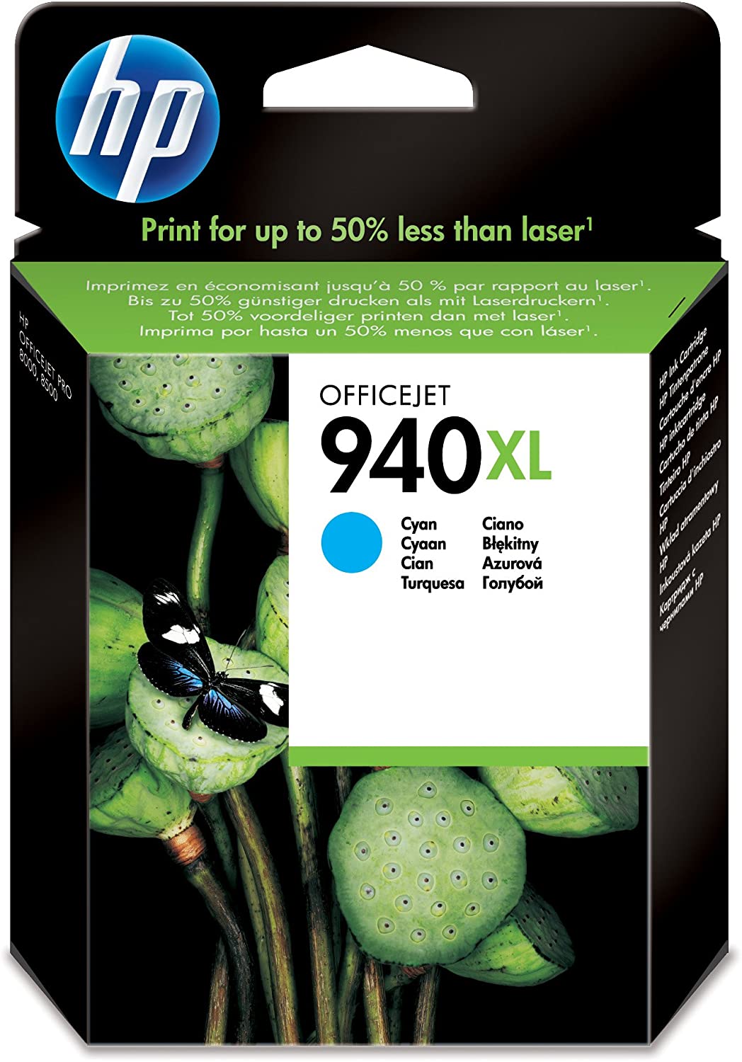 HP 940XL - C4907AE - 1 x Cyan - Ink cartridge - High Yield - For Officejet Pro 8000, 8500, 8500 A909a, 8500A, 8500A A910a