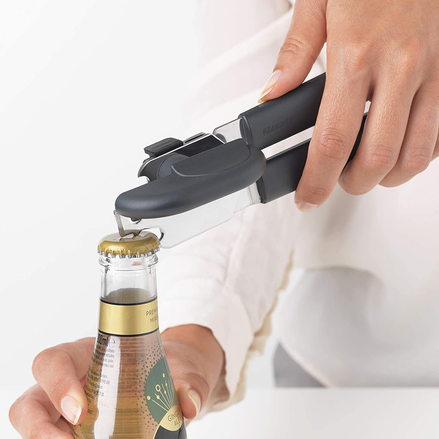 Brabantia 121869 Tasty+ Can Plus Bottle Opener, Dark Grey - Image 3