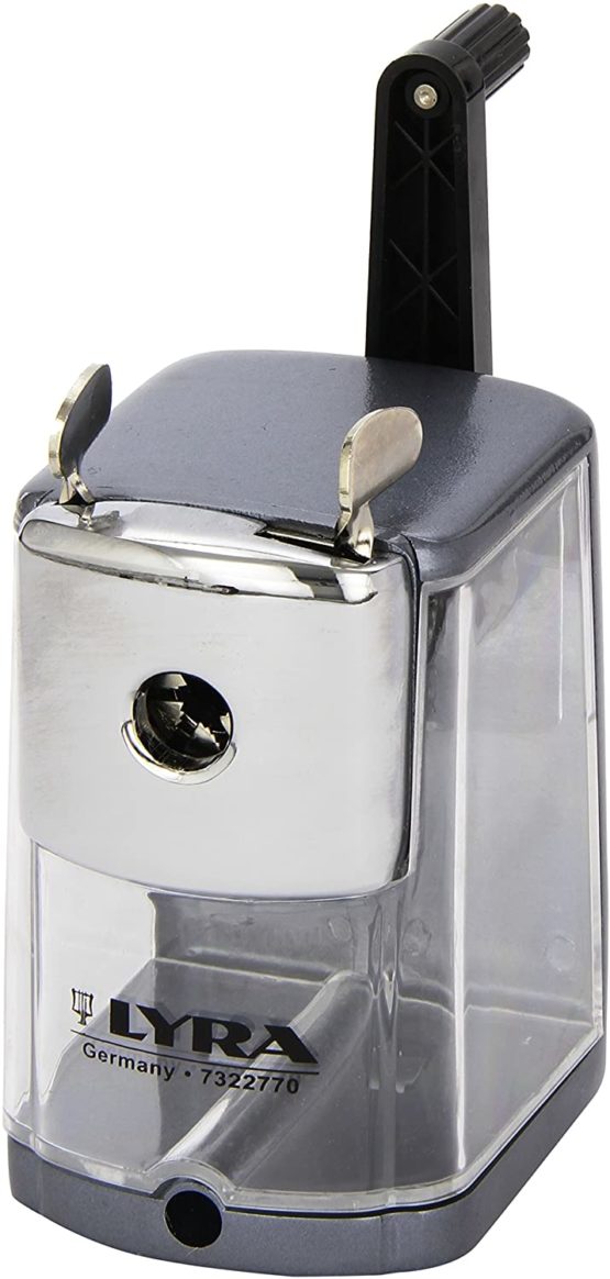 Lyra 7322770 METAL DESK SHARPENER, Black