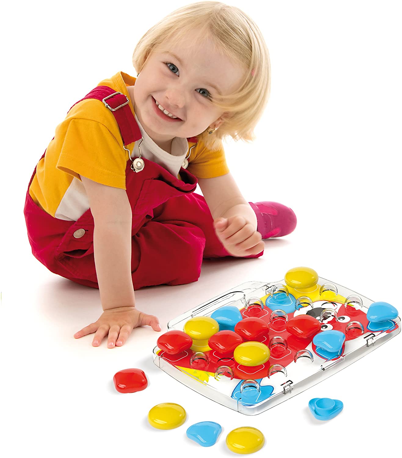 Quercetti - 4401 Pixel Baby Mosaic Pegboard, Early Learning Button Art Game, Colorful - Image 2