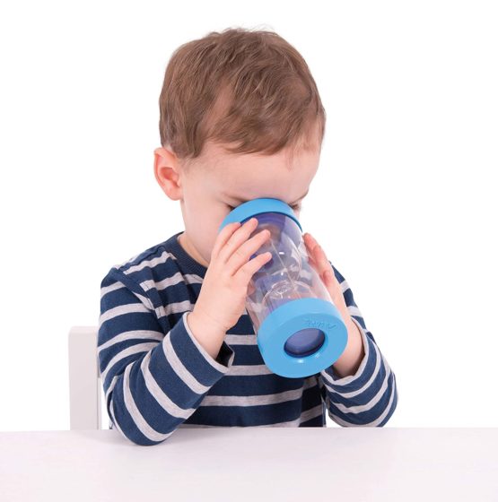 TickiT 92234 ClearView Magnifying Sensory Sand Timer, 5 Min, 72 mm Dia, Blue - Image 3