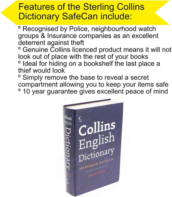 Sterling 801CD SafeCan Book Collins Dictionary - Image 3
