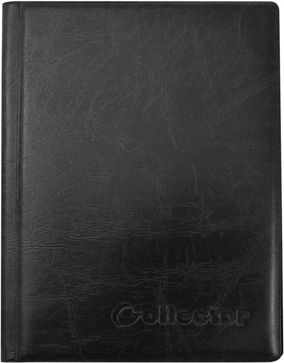 COLLECTOR COIN ALBUM for 96 medium size coins like A-Z 10 pence 10p 50p 50 pence £1 €1 €2 or other BLACK