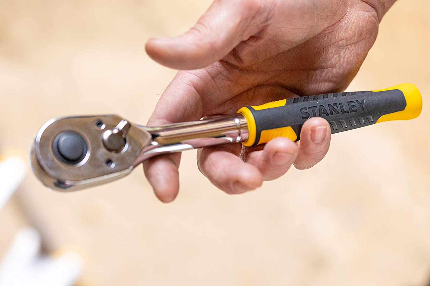 STANLEY 1/2IN SD 72T Ratchet Handle, Multicolored, Cliquet 1/2 - Image 3