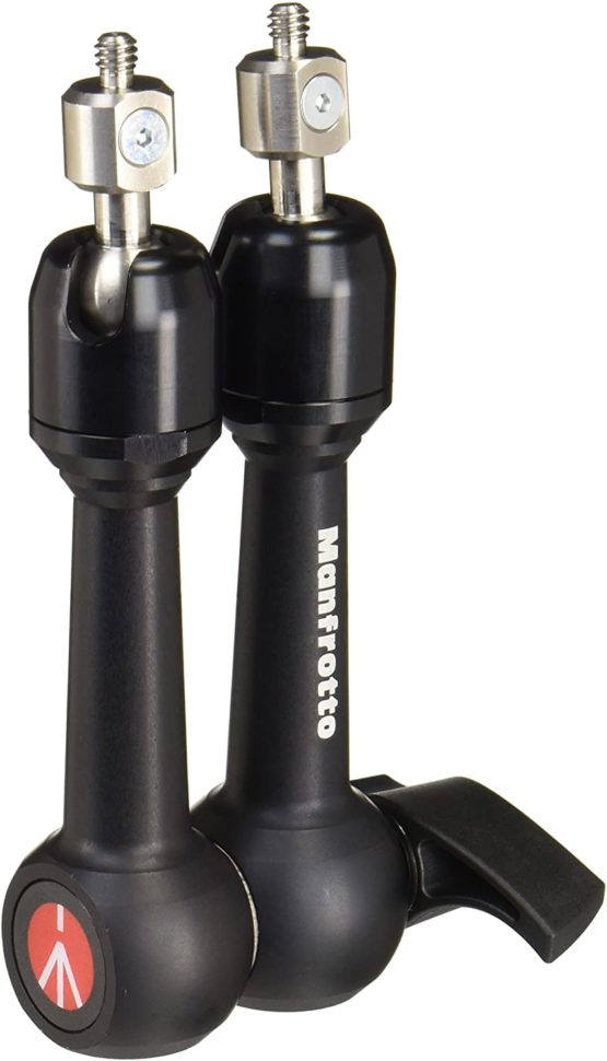 Manfrotto 244MINI Arm Mini with Interchangeable 1/4 inch Attach and 3/8 inch Adapter, black - Image 2
