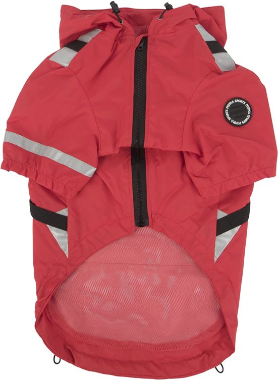 Puppia PLRA-JM9320-RD-XL Red Wilderness Pet-Coats, X-Large - Image 2