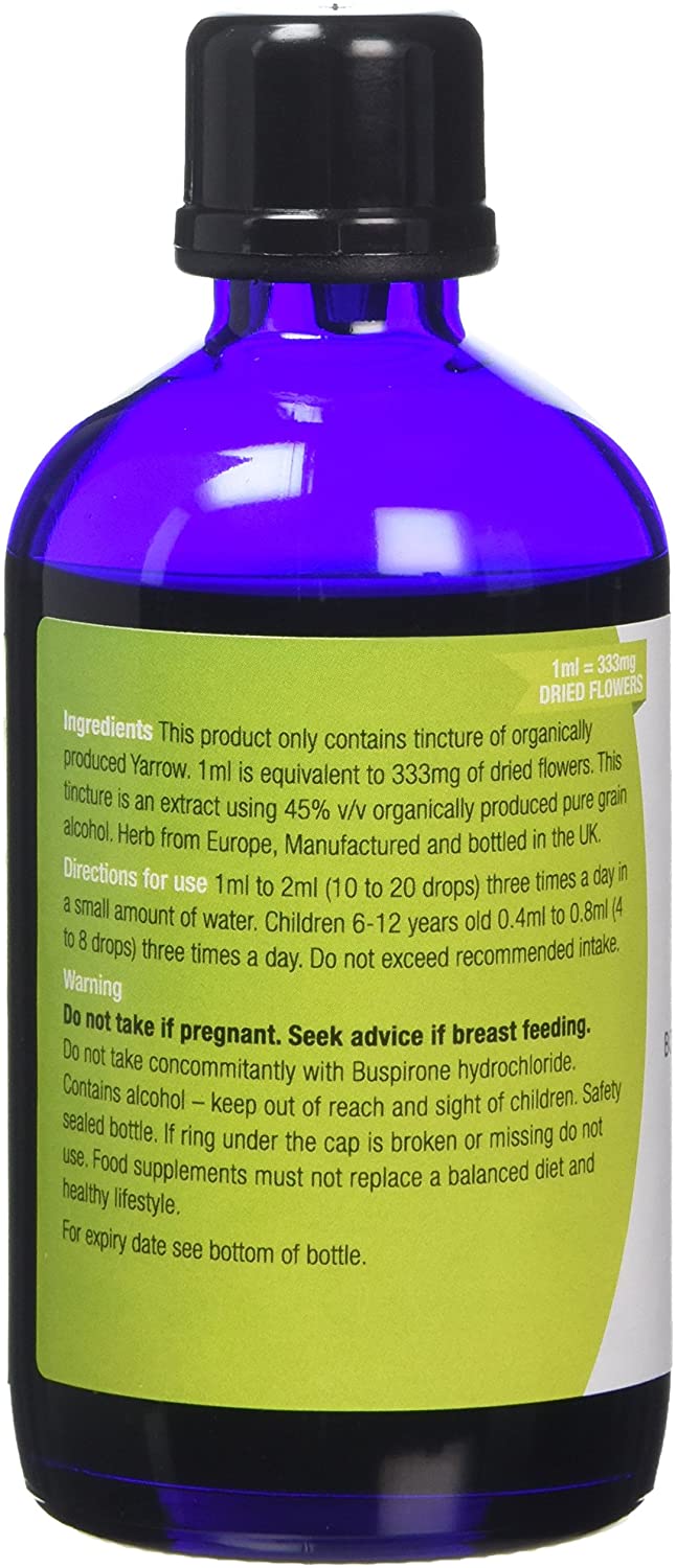 Organic Herbal Remedies 100 ml Yarrow Tincture, 100 ml (Pack of 1) - Image 3