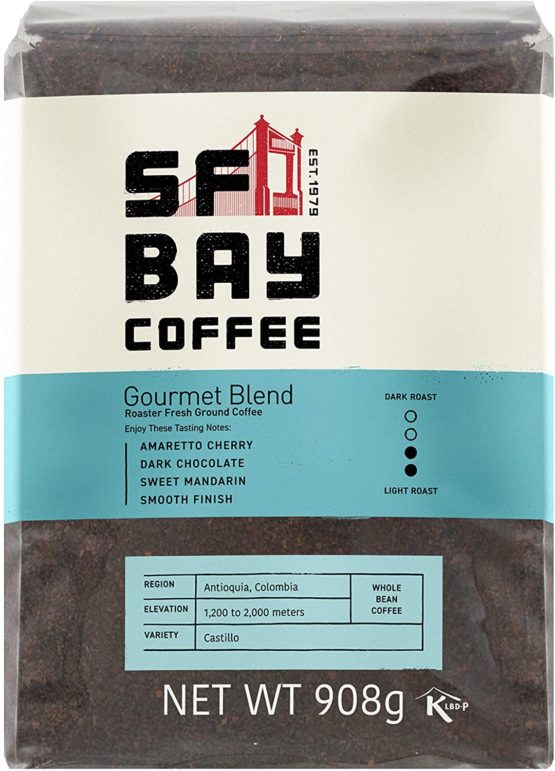 San Francisco Bay Coffee Gourmet Blend, Ground, 908g