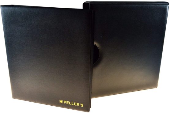 Coin album in slipcase for 275 various size of coins with a diameter up to 1.22" (31mm). 5+5 pages with 20 pockets 1.38" X 1.57" (35mm X 40mm) & 35 pockets 1.06" X 1.06" (27mm X 27mm) on the page & 10 interleaves. Model M. - Image 3