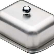 Kitchen Craft "MasterClass" Insulated Butter Dish, Silver