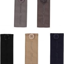 Waist Extender Adjustable Non Elastic Buttons Extenders Set with 2 Buttonholes for Suit Trouser Skirt Jeans Pant for Men Women 5 Pieces