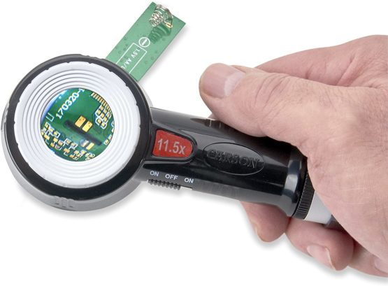 CARSON Optical Led/Uv Lighted Loupe Magnifying, Black, 11,5X - Image 4