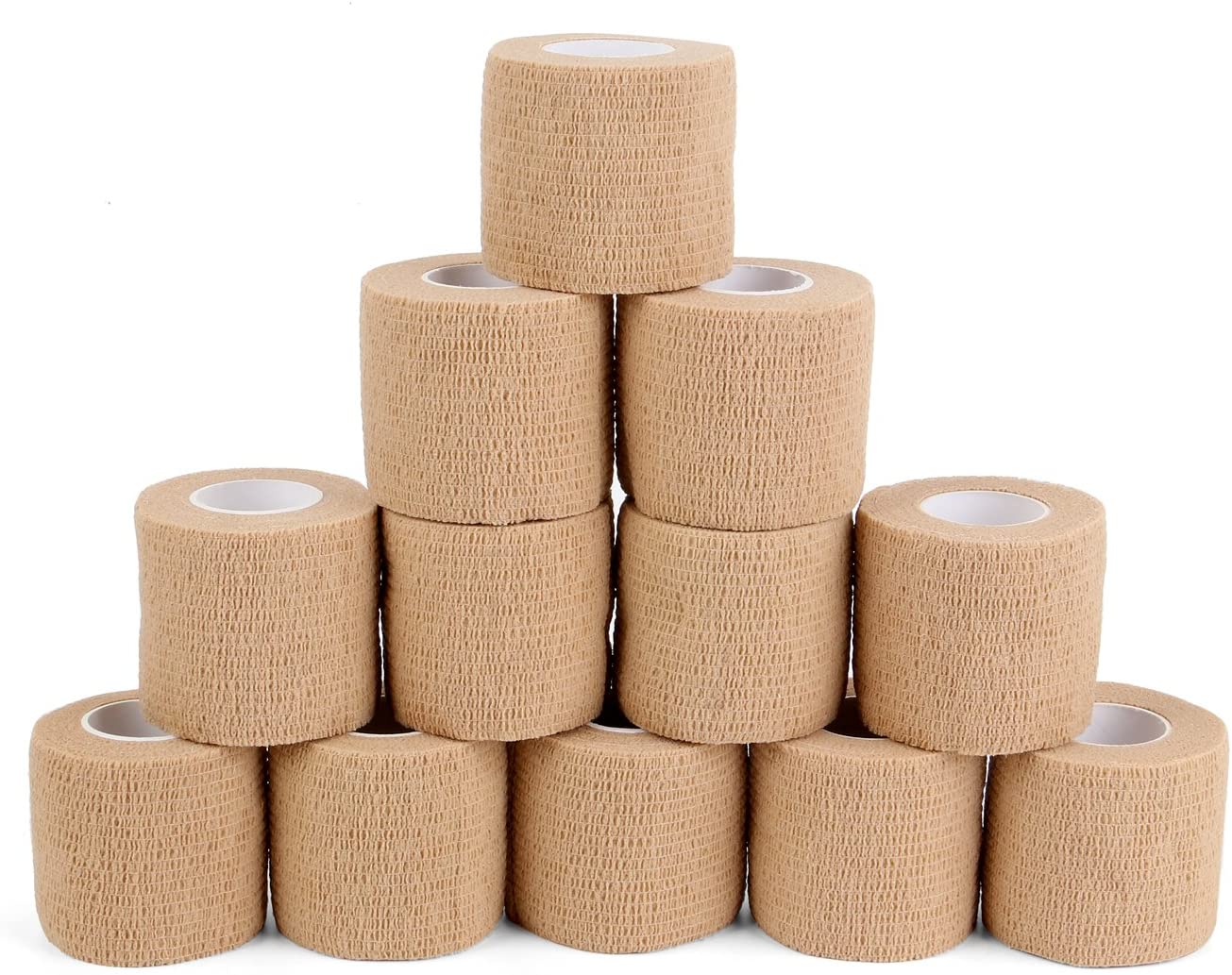 Cohesive Bandages 5cm x 4.5m, Self Adhesive Bandage Tape Vet Wrap for First Aid Sports Protection and Wrist
