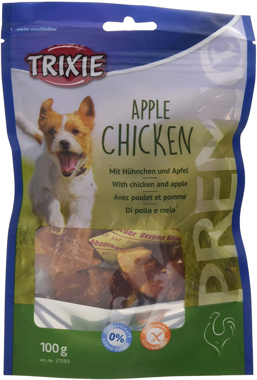 Premio Apple Chicken, 100 g, 105 g (Pack of 1)