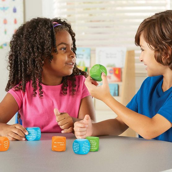Learning Resources LER6369 Let’s Talk SEL Cubes, Multi-Color - Image 2