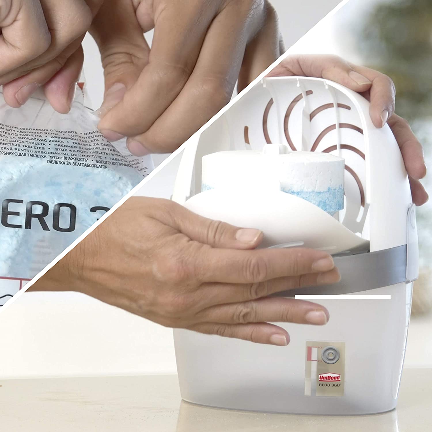 UniBond AERO 360° Moisture Absorber Vanilla Refill Tab, Aromatherapy, Ultra-Absorbent and Odour-Neutralising - Image 4