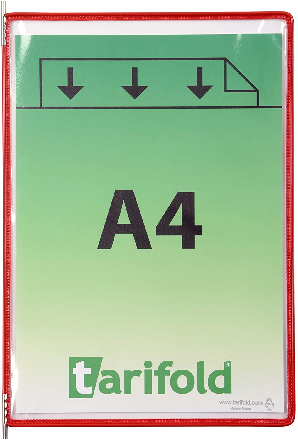 Tarifold A4 Pivoting Pocket - Red (Pack of 10) - Image 3