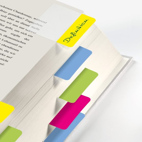 SIGEL HN204 Tab Marker Modern, extra strong, 4 x 5 sheets, lemon/pink/blue/yellow - Image 4