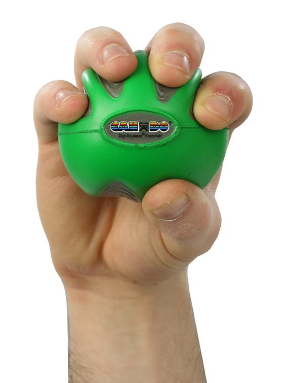 Hand exerciser - finger strengthener Cando Digi-Squeeze, green (medium) - Image 3