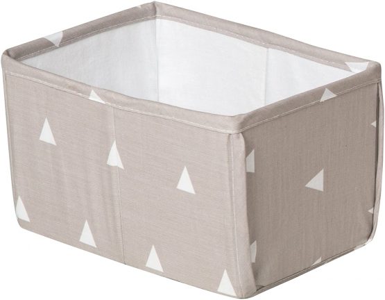 roba Care Organiser Set 'Indian Bear', 3-Piece Storage Box Set, 2 Boxes for Nappies and Changing Accessories, 1 Decorative Box for Wipes, Baby Room Decoration Taupe / White - Image 2