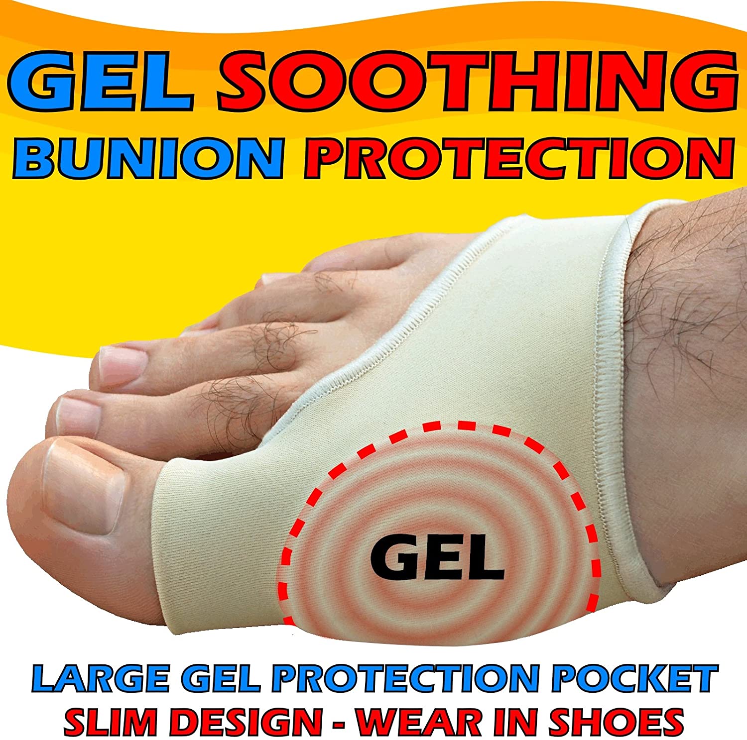 Medipaq® Gel Big Toe Bunion Protector Get Pain Relief