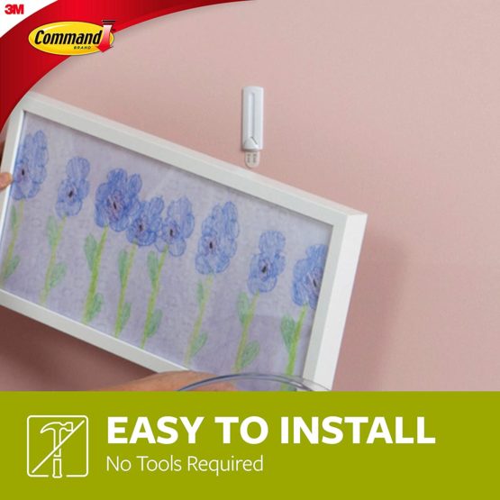 3M Command Hook Wire Backed Picture Hanging Hook - White - Image 4