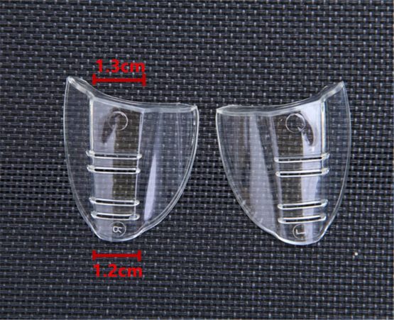 CAREOR Eyeglass Wing, Anti-Slip On Clear Side Shields for Safety Glasses, Safety Glasses Flexible Side Shields- Fits Small/Medium/Large Eyeglasses (DOUBLE HOLE-4 PC-M) - Image 2