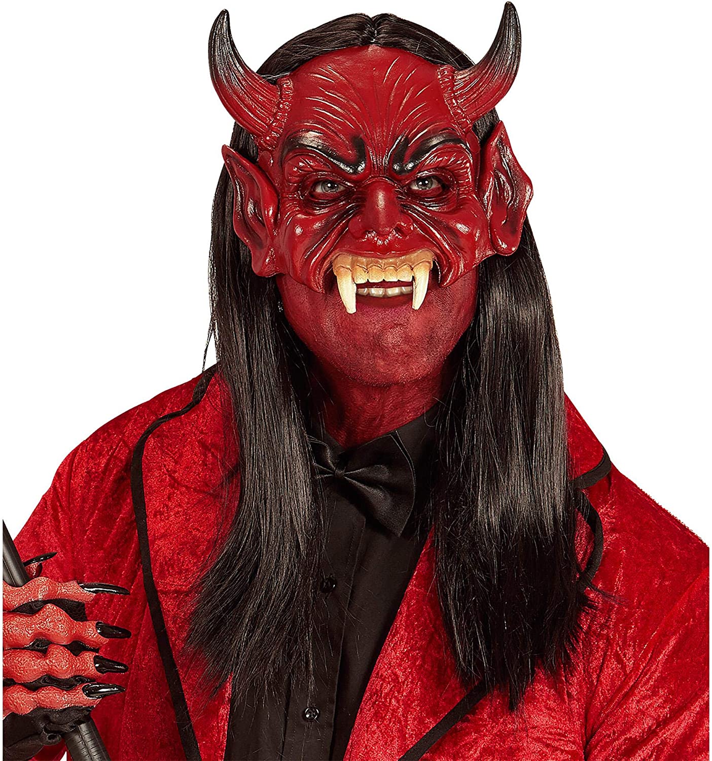 Widmann vd-wdm05392 Mask Devil Without Chin in Foam, One Size, Red - Image 2