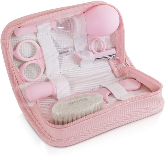 Miniland Complete Home and Travel Baby Care Kit, Pink - Image 2