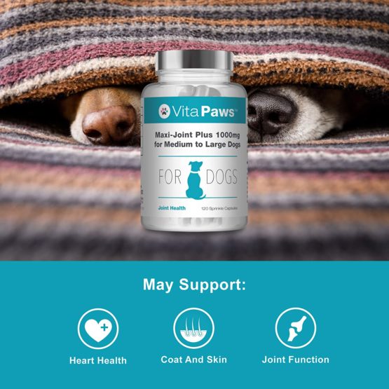 Maxi-Joint Plus 1000mg VitaPaws™ 120 Sprinkles Capsules | Advanced Joint Support for Medium to Large Dogs | 100% Money Back Guarantee | Manufactured in The UK - Image 3
